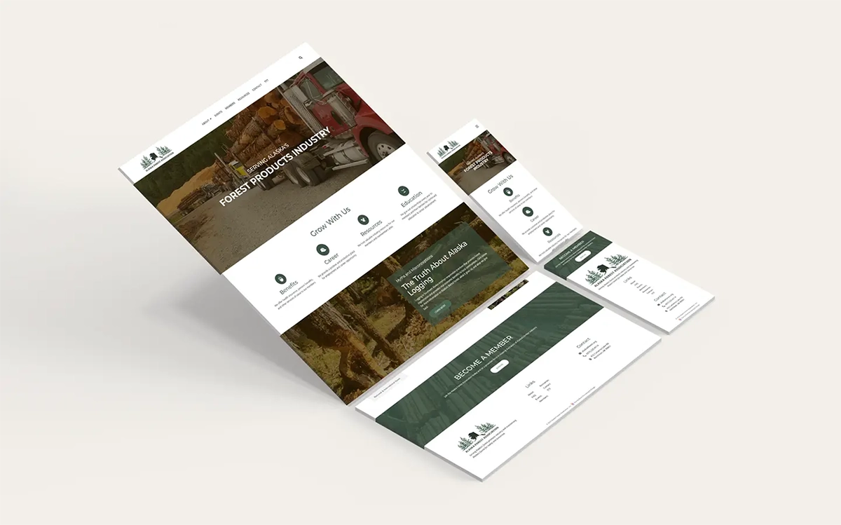 Alaska Forrest Association website preview image