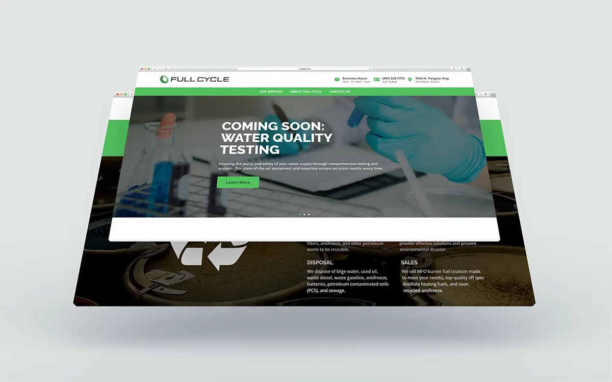 Full Cycle website preview image.
