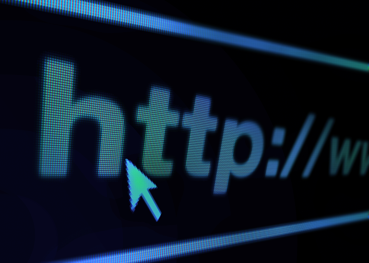 Close-up of a web browser address bar showing “http://” with a cursor pointing toward the URL.